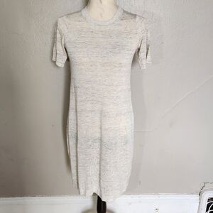Margaret O'Leary Gray Linen Summer T Shirt Dress